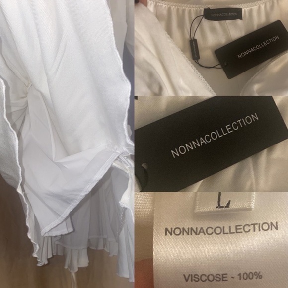 Perfect summary White Dress “Romance” Nonna Colecftion Dubai Mall NWT - Picture 12 of 17